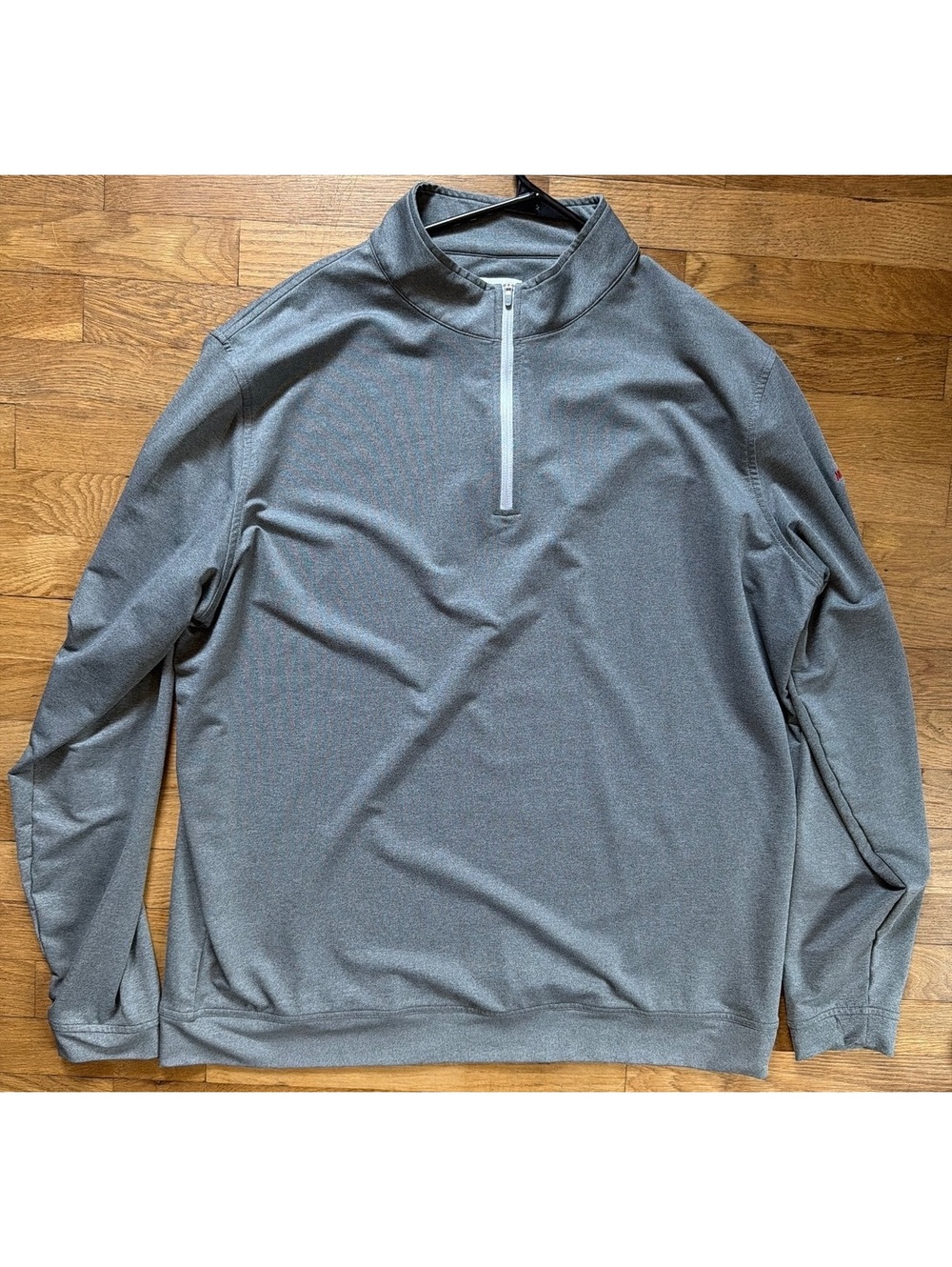 2XL - Men - Peter Millar Gray Quarter-Zip Pullover